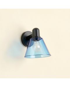 Willow Dale Wall Sconce Mounted On A Plain Wall - Blue (synthetic illustration; no displayed measurements)