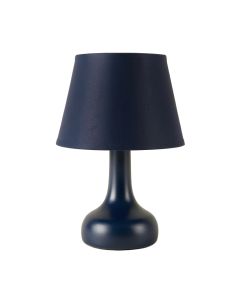Harbor Bend Table Lamp With A Plain Fabric Shade - Navy (synthetic illustration; no displayed measurements)