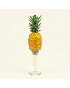 Aloha Pineapple Glass Garden Torch (synthetic illustration; no displayed measurements)