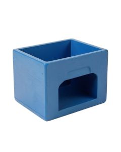 Aspen Bluff Empty Furniture-Style Litter Enclosure - Blue (synthetic illustration; no displayed measurements)