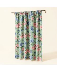 Lavinia Paradise 100 % Cotton Floral Room Darkening Rod Pocket Single Curtain Panel (synthetic illustration; no displayed measurements)