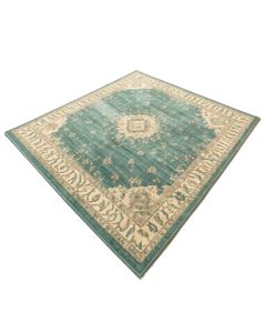 Lymansville Teal/Beige Indoor / Outdoor Area Rug