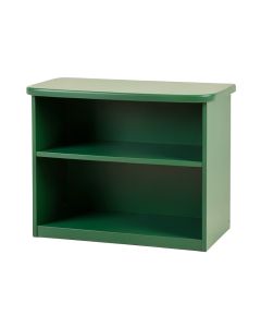 Lake Bend Low Bookcase - Green (synthetic illustration; no displayed measurements)