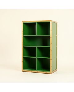 Alder Bluff Freestanding Bookcase - Green (synthetic illustration; no displayed measurements)