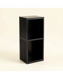 Summit Bridge Narrow Cubby Tower - Black (synthetic illustration; no displayed measurements)