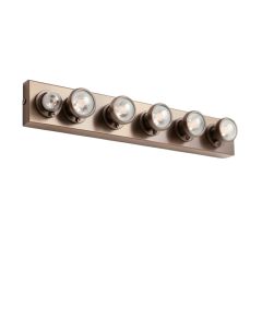 Branford 6 - Light Rubbed Bronze Vanity Light (synthetic illustration; no displayed measurements)