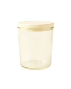 Ash Canyon Storage Canister With Lid - Cream