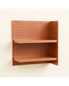 Lake Dale Empty Wall-Mounted Tool Organizer Panel - Terracotta (synthetic illustration; no displayed measurements)