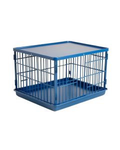 Meadow Bend Empty Furniture-Style Pet Crate - Blue