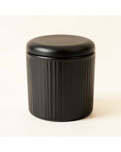 Hill Dale Storage Canister With Lid - Black (synthetic illustration; no displayed measurements)