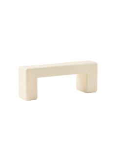 Dune Bluff Cabinet Handle Without Packaging - White (synthetic illustration; no displayed measurements)