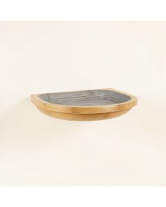 Harbor Crest Wall-Mounted Cat Perch - Gray (synthetic illustration; no displayed measurements)