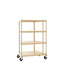 Dawn Dell Empty Rolling Workshop Cart - Beige (synthetic illustration; no displayed measurements)