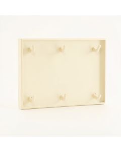 Willow Bridge Empty Wall-Mounted Tool Organizer Panel - Cream (synthetic illustration; no displayed measurements)