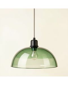 Juniper Brook Pendant Light Suspended From One Plain Cable - Green (synthetic illustration; no displayed measurements)