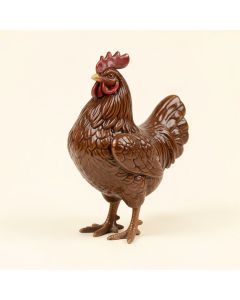 Vintage Roosters Figurine (synthetic illustration; no displayed measurements)