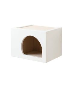 Clay Field Wall-Mounted Cat Perch - White (synthetic illustration; no displayed measurements)