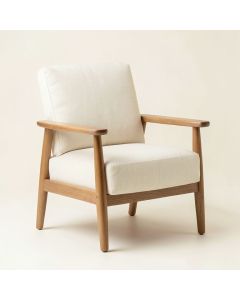Briar Dell Upholstered Armchair - Ivory (synthetic illustration; no displayed measurements)