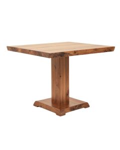Boothby Drop Leaf Rubberwood Solid Wood Pedestal Dining Table (synthetic illustration; no displayed measurements)