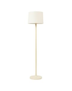 Clay Brook Floor Lamp With A Plain Fabric Shade - Ivory (synthetic illustration; no displayed measurements)