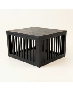Brook Branch Empty Furniture-Style Pet Crate - Black (synthetic illustration; no displayed measurements)
