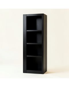 River Dell Narrow Cubby Tower - Black (synthetic illustration; no displayed measurements)