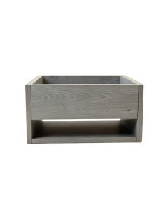 Stone Crest Empty Raised Planter - Gray