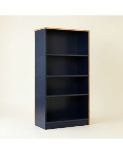 Flint Field Freestanding Bookcase - Navy (synthetic illustration; no displayed measurements)