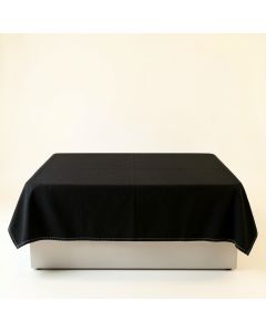Spruce Arc Flat Bed Sheet - Black (synthetic illustration; no displayed measurements)