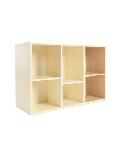 Wren Bend Desktop Shelving Unit - Cream (synthetic illustration; no displayed measurements)