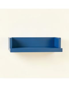 Olive Arc Wall-Mounted Shelf - Blue (synthetic illustration; no displayed measurements)
