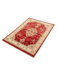 Deena Power Loom Red/Beige Rug (synthetic illustration; no displayed measurements)