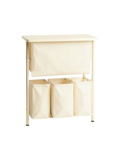 Olive Brook Laundry Sorting Station With Plain Removable Bags - Cream (synthetic illustration; no displayed measurements)