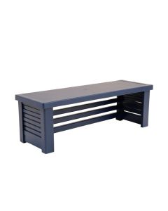 Holly Bridge Narrow Outdoor Storage Bench - Navy (synthetic illustration; no displayed measurements)