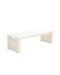 Wren Bluff Narrow Outdoor Storage Bench - White (synthetic illustration; no displayed measurements)