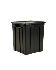 Slate Arc Closed Outdoor Storage Box - Black (synthetic illustration; no displayed measurements)