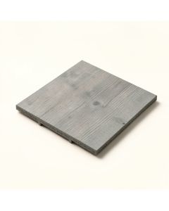 12 '' X 12 '' Composite Interlocking Deck Tile In Concrete Gray (synthetic illustration; no displayed measurements)