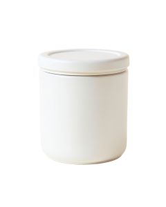 Sage Branch Storage Canister With Lid - White