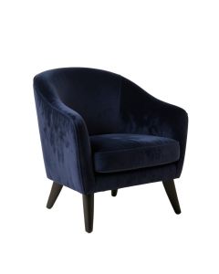 Bay Bend Upholstered Armchair - Navy