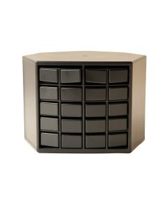 Field Bend Small-Parts Storage Drawer Cabinet - Black (synthetic illustration; no displayed measurements)
