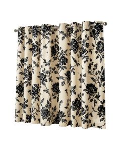 Armonta Jacquard Floral Room Darkening Grommet Curtain Panels