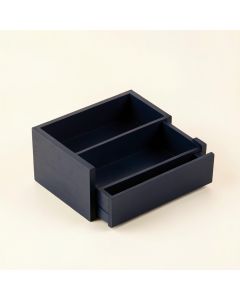 Field Bend Empty Coffee-Station Organizer - Navy (synthetic illustration; no displayed measurements)
