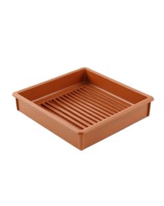 Reed Dell Empty Under-Desk Cable Tray - Terracotta (synthetic illustration; no displayed measurements)