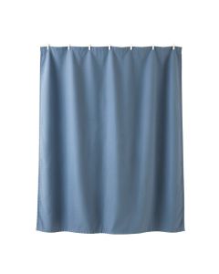 Rowan Branch Shower Curtain Hanging Flat From A Plain Rod - Blue (synthetic illustration; no displayed measurements)