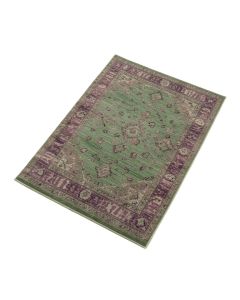 Horasan Power Loom Green/Plum Rug (synthetic illustration; no displayed measurements)
