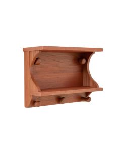 Aspen Crest Wall-Mounted Entryway Organizer Shelf - Terracotta (synthetic illustration; no displayed measurements)