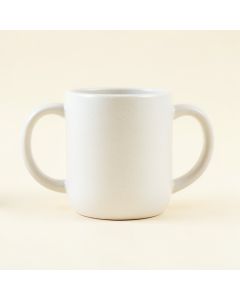 Fern Branch Ceramic Mug - White (synthetic illustration; no displayed measurements)