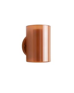 Ash Bridge Wall Sconce Mounted On A Plain Wall - Terracotta (synthetic illustration; no displayed measurements)