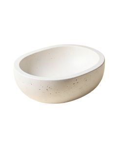 Matte Stone Oval Vessel Bathroom Sink