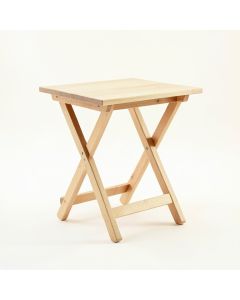 Ridge Arc Compact Balcony Table - Beige (synthetic illustration; no displayed measurements)